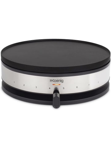 HKoenig Crepe-Maker mit 33 cm Backfläche und Wendeplatte KREP56