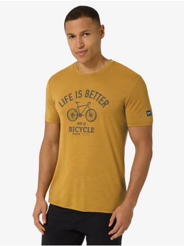 super.natural Merino T-Shirt M BETTER BIKE TEE in braun