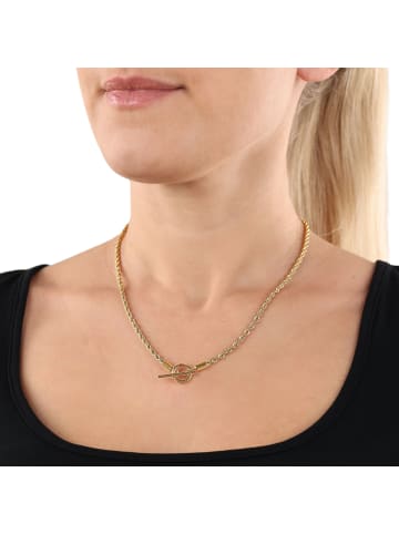 Amor Halskette Edelstahl, IP Gold in Gold