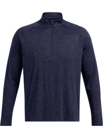 Under Armour Longsleeve "Ua Tech Textured 1/2 Zip" in Blau