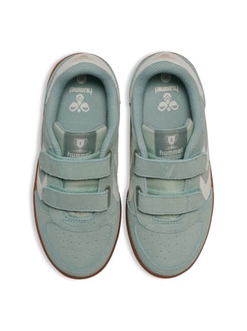 Hummel Hummel Klettverschluss Sneaker Victory Suede Lebensstil Kinder in FROSTY GREEN