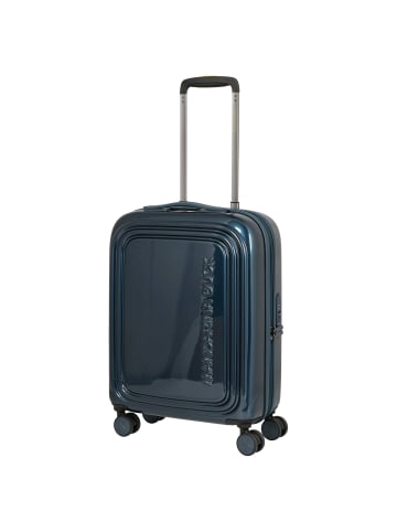 Mandarina Duck Logoduck + Metal - 4-Rollen-Kabinentrolley 55 cm erw. (lunar) in lunar