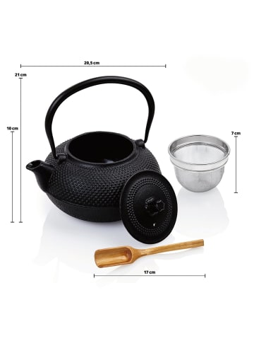 Lumaland Teeservice 12-tlg. schwarz  Schwarz