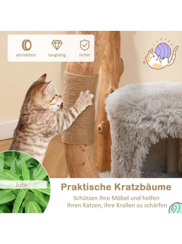 COSTWAY 124cm Kratzbaum in Grau