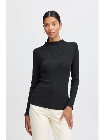 b. young Langarm-Shirt BYPAPILONE Slim fit in Black