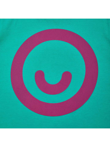 MANITOBER T-Shirt Smiley in Mint