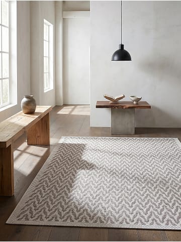 KADIMA DESIGN Läufer Geometrisch flachgewebt pflegeleicht Wohnzimmer Flur Esszimmer in Beige