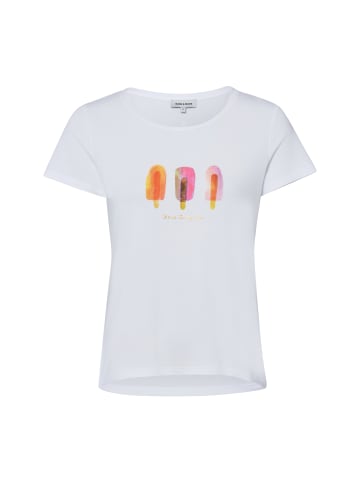 More & More T-Shirt in weiß mehrfarbig