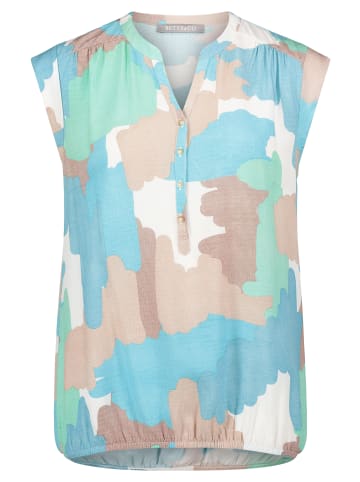 BETTY & CO Blusentop mit Print in Nature/Mint