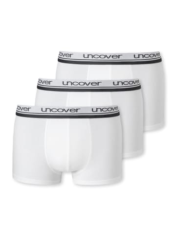 UNCOVER BY SCHIESSER Boxershort 3er Pack in Weiß