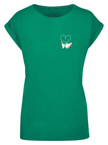 Mister Tee Mister Tee Damen Ladies Kicks Love EMB Tee in forest green