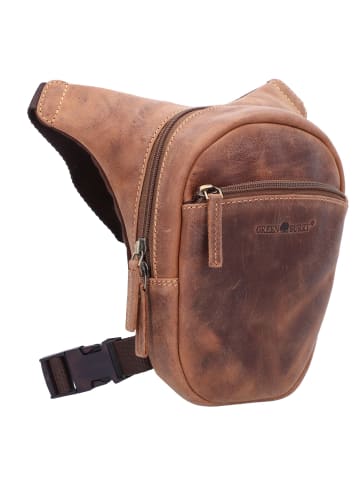 Greenburry Vintage Biker Gürteltasche Leder 20 cm brown
