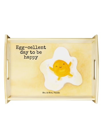 Mr. & Mrs. Panda bett tablett Spiegelei Ei Design mit Spruch in Weiß