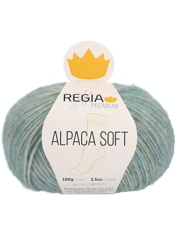 Regia Handstrickgarne Premium Alpaca Soft, 100g in Mint meliert