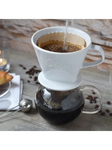 Creano Porzellan Kaffee-Filter in Weiß
