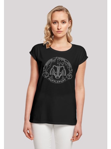 F4NT4STIC T-Shirt Harry Potter Hufflepuff Seal in schwarz