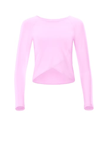 Winshape Functional Light and Soft Cropped Long Sleeve Top AET131LS in lavender rose
