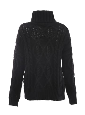 myMo Damen Rollkragenpullover in SCHWARZ