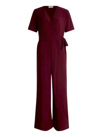 CARTOON Jumpsuit mit Bindegürtel in Dark Aubergine