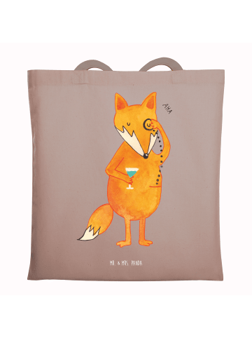 Mr. & Mrs. Panda Shopping Tasche Fuchs Lord ohne Spruch in Braun Pastell