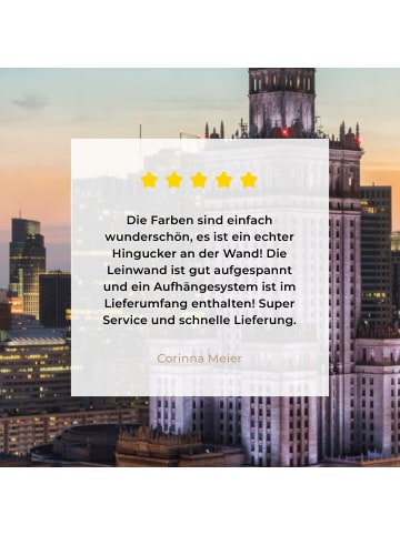 MuchoWow Leinwand bilder Erleuchtete Stadt (BxH)