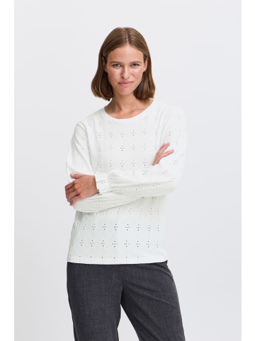 b.young Langarmbluse BYSILVA ONECK BLOUSE - 20817242 modische Langarmbluse in Weiß