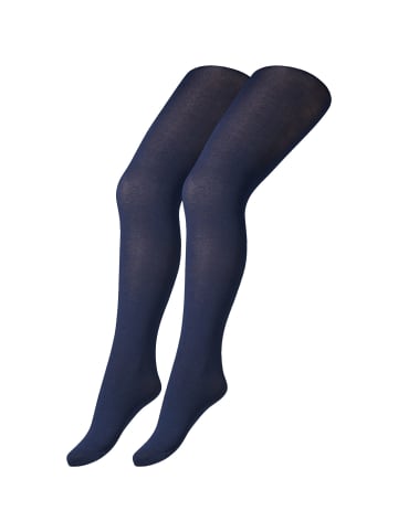 camano Strumpfhose 2er Pack cotton fine in navy