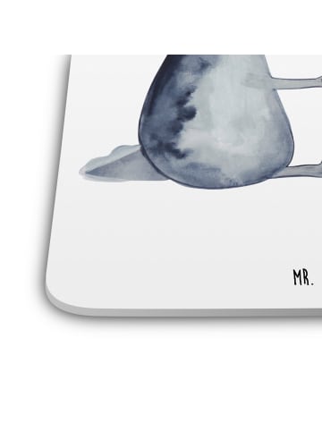 Mr. & Mrs. Panda Glasuntersetzer Axolotl Liebe ohne Spruch in Weiß