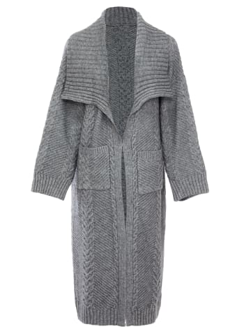 caissa Strickjacke in Hellgrau Melange