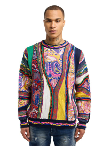 Carlo Colucci Strickpullover Deluggi in Navy