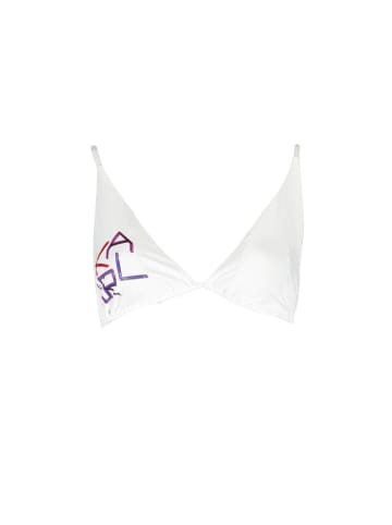 Karl Lagerfeld Weißer Polyamid-Badeanzug