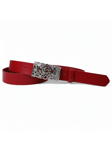 FRONHOFER Ledergürtel in Rot