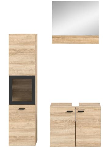 ebuy24 Badmöbelset Boston Eiche 102 x 33 cm