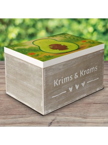 Mr. & Mrs. Panda Geschenkbox Avocado Kern Design ohne Spruch in Weiß