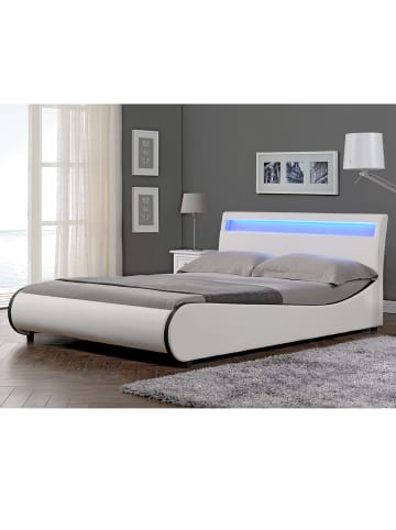 Corium Corium LED Valencia Polsterbett  in Weiß (B)180cm