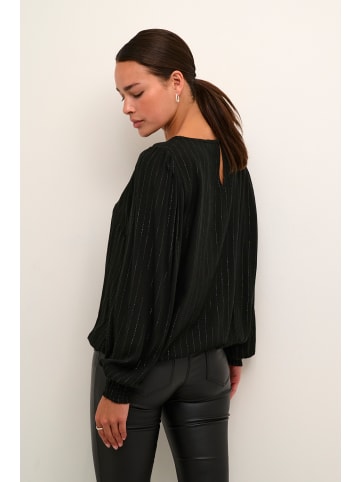 Kaffe Langarm-Bluse KAliv Regular fit in Black Deep
