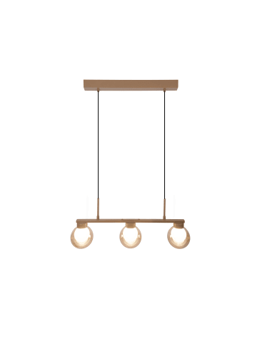 näve Pendelleuchte "DONIKA" in braun - (L)64 cm x (B)12 cm x (H)150 cm