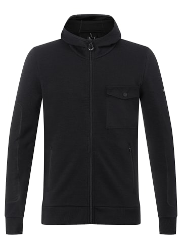 super.natural Merino Hoodie M ALPINE ACTIVE ZIP in schwarz