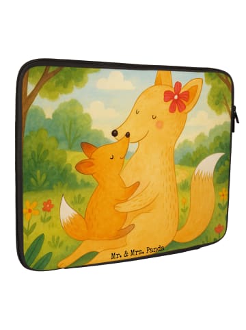 Mr. & Mrs. Panda Laptop Tasche Fuchs Mama Design ohne Spruch in Weiß