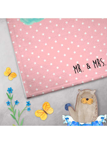 Mr. & Mrs. Panda gäste wc handtuch Einhorn Regenbogen ohne Spruch in Rot Pastell