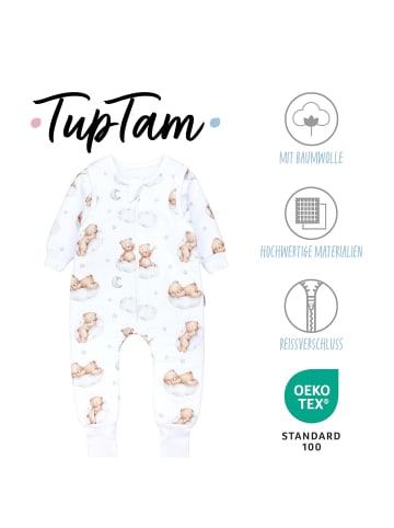 TupTam Baby Schlafsack mit Beinen und Ärmel ganzjährig in beige Modell 2