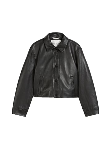 Marc O'Polo Lederjacke relaxed in Schwarz