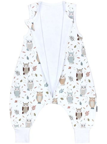 TupTam Babyschlafsack mit Beinen Unwattiert in weiß/beige