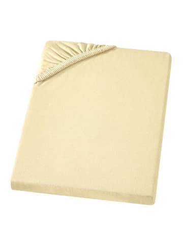 Carpe Sonno Edel-Jersey Spannbettlaken in Vanille