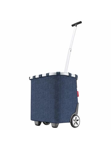 Reisenthel carrycruiser - Einkaufstrolley 47.5 cm (forest gold) in herringbone dark blue