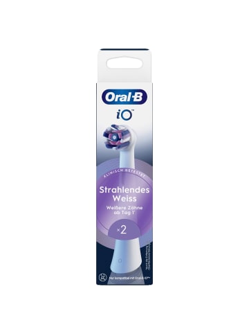 Oral-B Aufsteckbürsten "iO - Strahlendes Weiß" in Weiß (8er-Pack)
