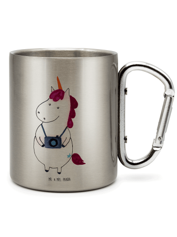 Mr. & Mrs. Panda Tasse Einhorn Fotograf ohne Spruch in Silber