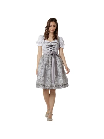 tectake Midi-Dirndl Lea in silber