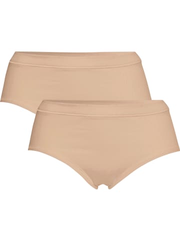 Con-ta Baumwolle, Feinripp Hüftslip 2er-Pack in haut