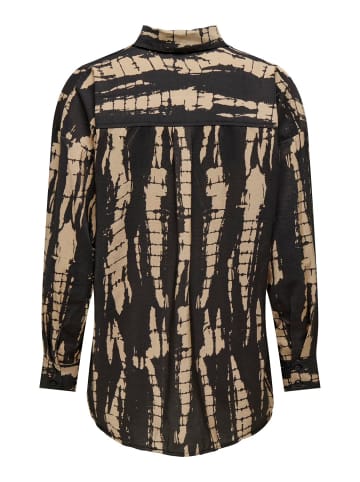 JACQUELINE de YONG Bluse Elegantes Oberteil mit Knopfleiste Hemdkragen in Braun